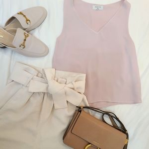 Aritzia Babaton Murphy Blouse xxs camille pink